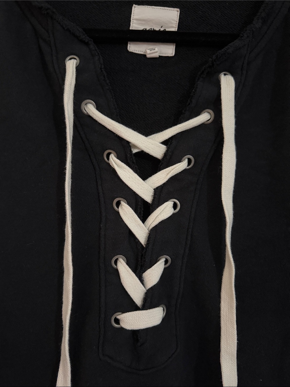 Like new Aerie Lace Up Oversized
Crew Sweatshirt - Picture 3 of 4